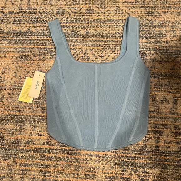 Aritzia Tops - Aritzia Wilfred Natalie Top in Blue Buoy - Size XS NWT